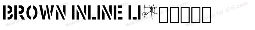 brown inline li字体转换